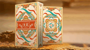 Three Rabbits with Ears Playing Cards