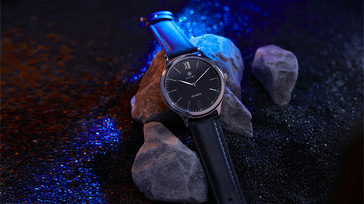 IARVEL WATCH (Silver Watchcase Black Dial)