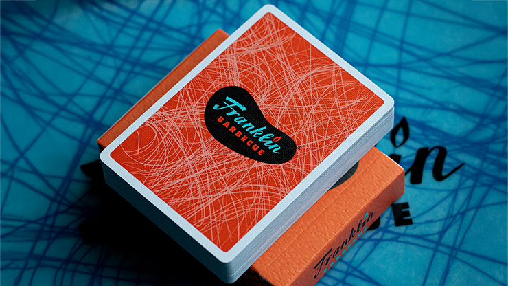 FRANKLIN BBQ CLASSIC ORANGE PLAYING CARDS – Image 3