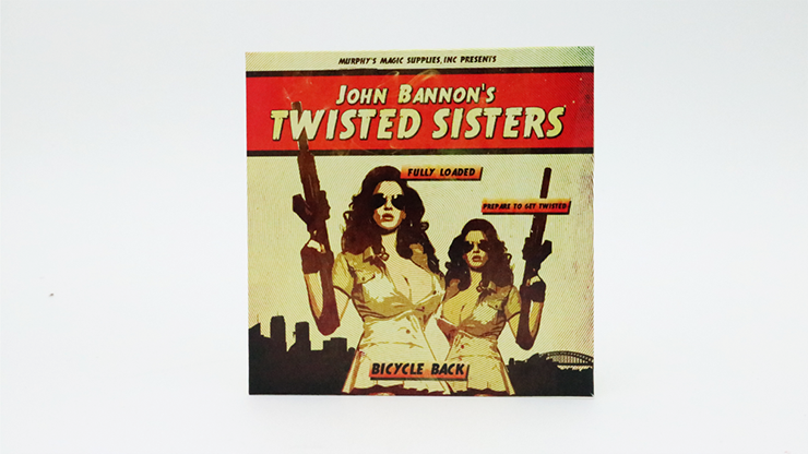 Twisted Sisters 2.0 (Gimmicks and Online Instructions) Bicycle Back - John Bannon - Trick