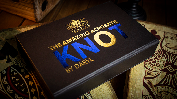 Amazing Acrobatic Knot with extra knot Blue and Yellow (Gimmicks and Online Instructions) - Daryl - Trick