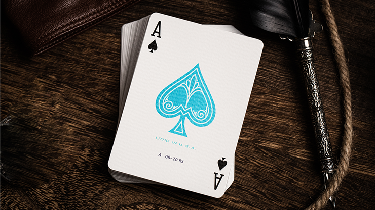 Jerry's Nugget (Icey Blue) Marked Monotone Playing Cards – Image 2