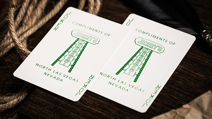 Jerry's Nugget (Felt Green) Marked Monotone Playing Cards – Image 2