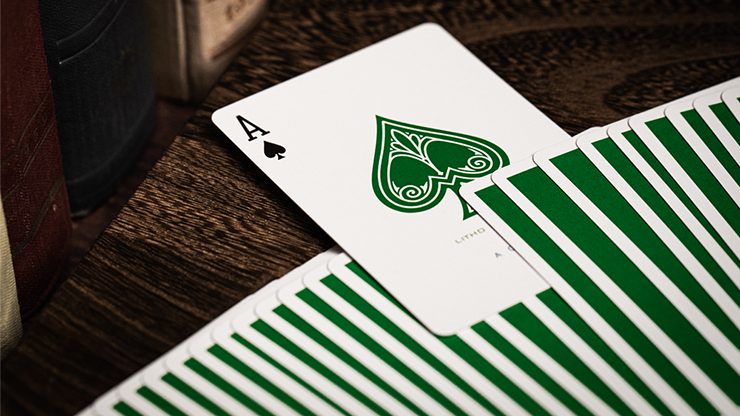 Jerry's Nugget (Felt Green) Marked Monotone Playing Cards – Image 3
