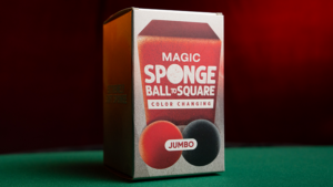 Magic Color Changing Sponge Ball to Square JUMBO 2.5" - Murphy's Magic