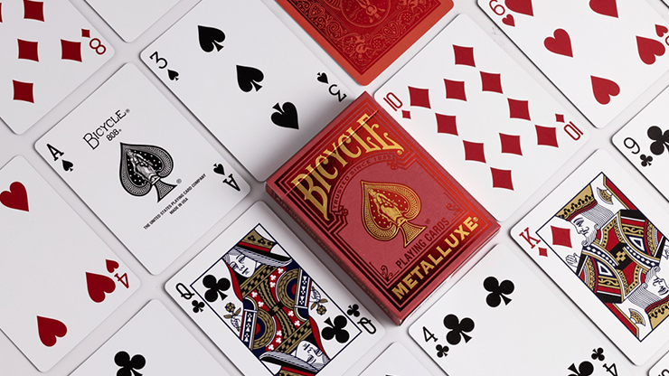 Bicycle Metalluxe Red Playing Cards - US Playing Card Co. – Image 4