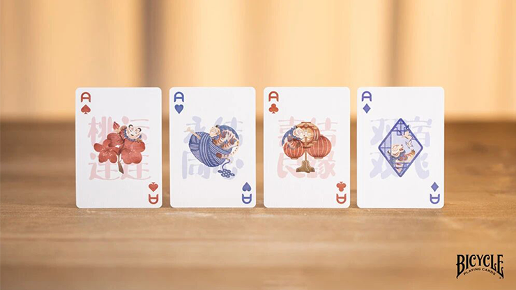 Bicycle Mascot (Tiger Sniffs the Rose) Playing Cards – Image 2