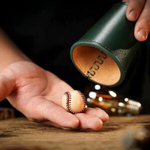 Leather Chop Cup - Green - TCC