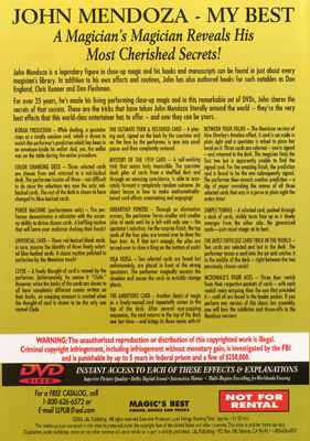 My Best - Volume 3 - John Mendoza - DVD – Image 2