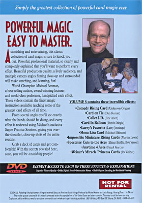 Easy to Master Card Miracles Volume 8 - Michael Ammar - DVD – Image 2