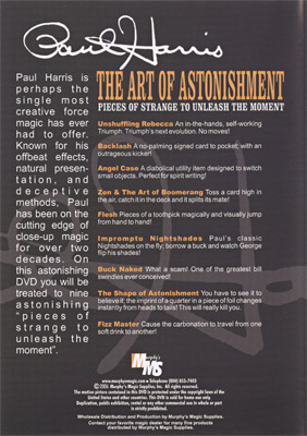 Art Of Astonishment - Paul Harris - DVD – Image 2