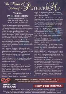 Magical Artistry of Petrick and Mia Vol. 3 - L & L Publishing - DVD – Image 2