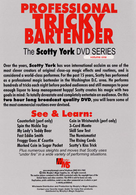 Scotty York Vol.1 - Professional Trick Bartender - DVD – Image 2