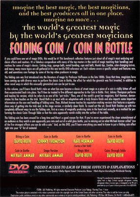 World's Greatest Magic: Folding Coin - Coin In Bottle - DVD – Image 2