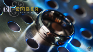 Ash and Ember Silver Curved Size 8 (2 Rings) - Zach Heath - Trick