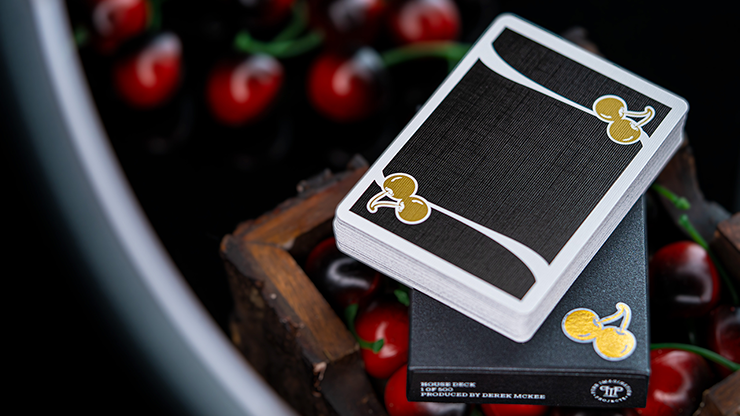 Cherry Casino House Deck (Monte Carlo Black and Gold) Playing Cards - Pure Imagination Projects – Image 2