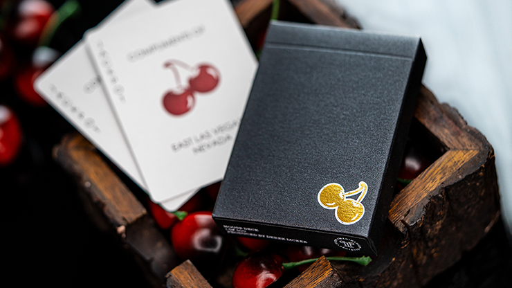 Cherry Casino House Deck (Monte Carlo Black and Gold) Playing Cards - Pure Imagination Projects