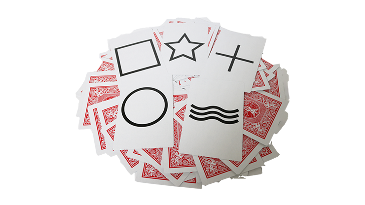 Bicycle Jumbo ESP 50 Cards Red (10 of each Square, Wavy Lines, Star, Circle and Cross) - Murphy's Magic – Image 2