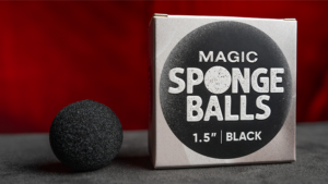 Magic Sponge Balls 4PK BLACK 1.5" - Murphy's Magic