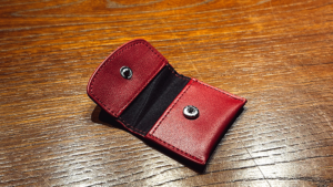 The Cowhide Coin Wallet (Red) - Bacon Magic - Trick