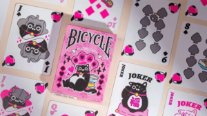 Bicycle Cat (Pink) Playing Cards - US Playing Card Co.