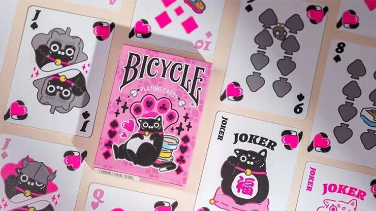 Bicycle Cat (Pink) Playing Cards - US Playing Card Co.