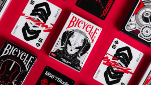 Bicycle Machine56 R-TYPE/3 White Playing Cards - RunIt Decks