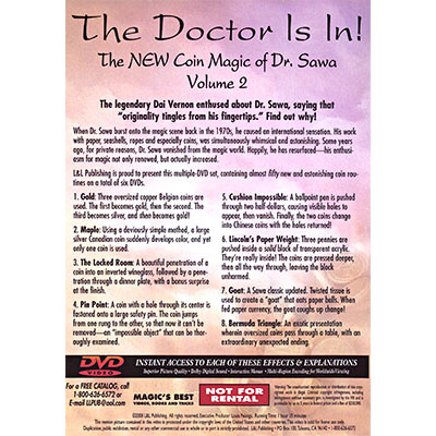 The Doctor Is In - The New Coin Magic of Dr. Sawa Vol 2 – Image 2