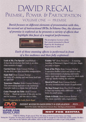 Premise Power & Participation Vol. 1 - David Regal and L & L Publishing – Image 2