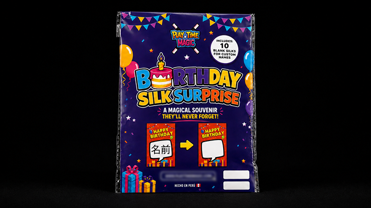 Birthday Silk Surprise REFILL (10 Silks) - PlayTime Magic DEFMA (Pink) – Image 2