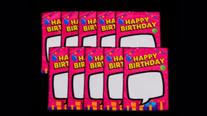 Birthday Silk Surprise REFILL (10 Silks) - PlayTime Magic DEFMA (Pink)