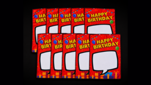 Birthday Silk Surprise REFILL (10 Silks) - PlayTime Magic DEFMA (Orange)