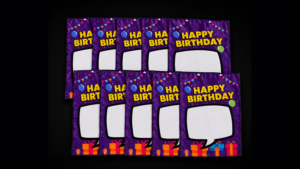 Birthday Silk Surprise REFILL (10 Silks) - PlayTime Magic DEFMA (Purple)