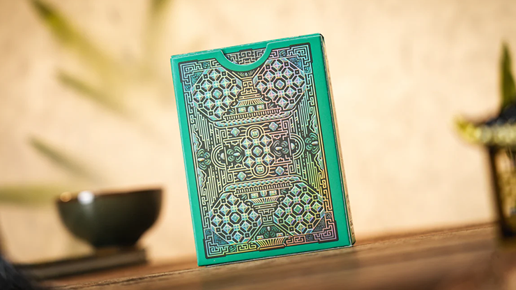 Ancient Relics Culture Playing Card - 52 Muse (Teal) – Image 2