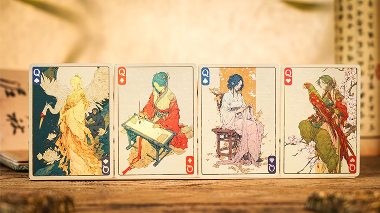 Ancient Relics Culture Playing Card - 52 Muse (Teal) – Image 4