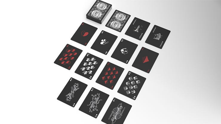 Schrodinger's Cat: Quantum Gilded Dead Black Playing Cards – Image 2