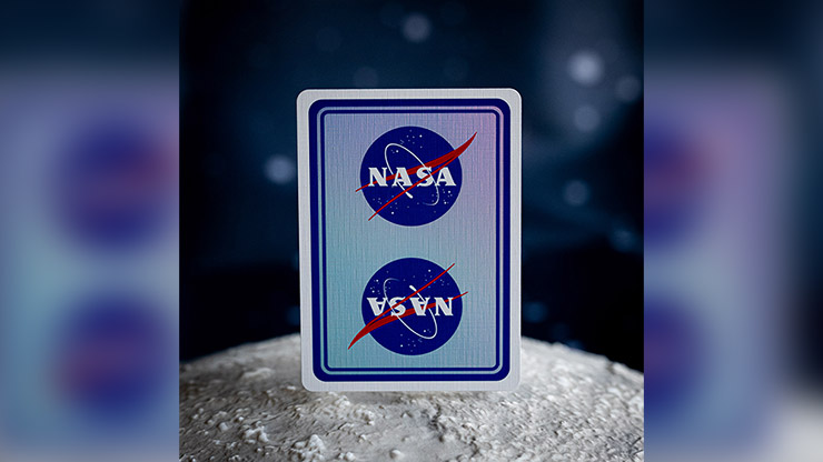 NASA HOLOGRAPHIC FOIL "MEATBALL" LOGO PLAYING CARDS – Image 2