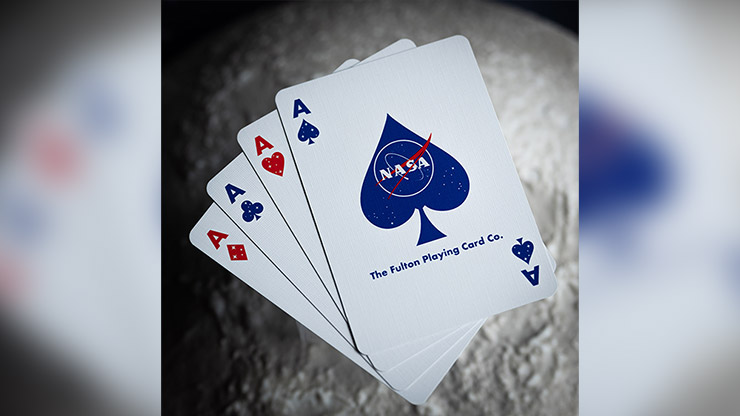 NASA HOLOGRAPHIC FOIL "MEATBALL" LOGO PLAYING CARDS – Image 3