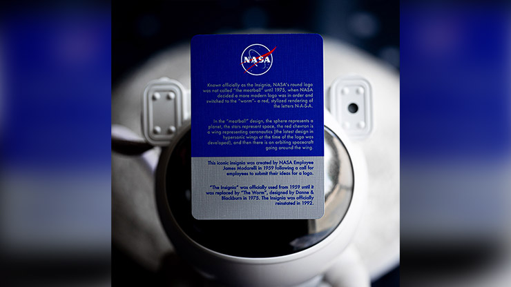 NASA HOLOGRAPHIC FOIL "MEATBALL" LOGO PLAYING CARDS – Image 4