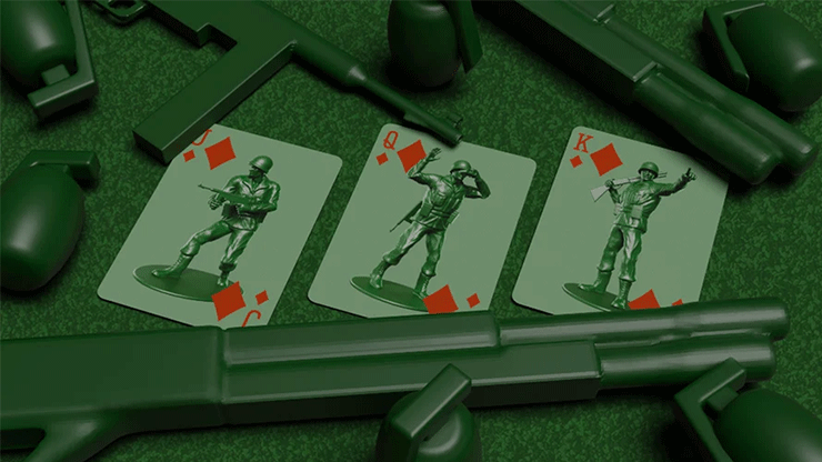 Army Men Playing Cards – Image 2