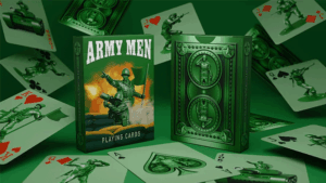 Army Men Playing Cards
